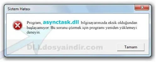 asynctask.dll hatası