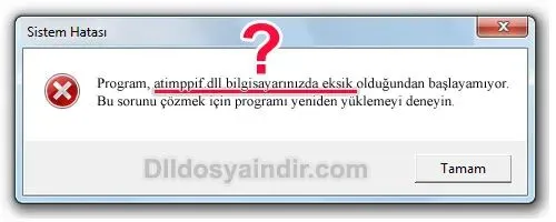 atimppif.dll hatası