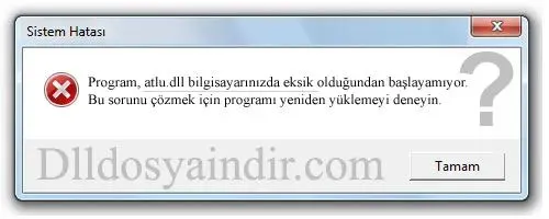 atlu.dll hatası