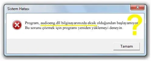 audioeng.dll hatası