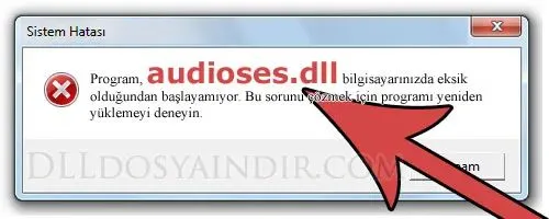 audioses.dll hatası