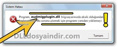 audmigplugin.dll hatası