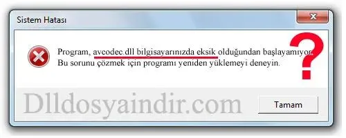 avcodec.dll hatası