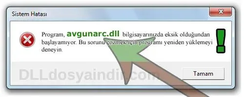 avgunarc.dll hatası