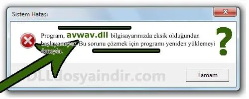 avwav.dll hatası