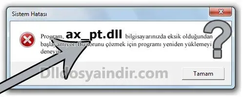 ax_pt.dll hatası