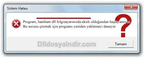 bambam.dll hatası