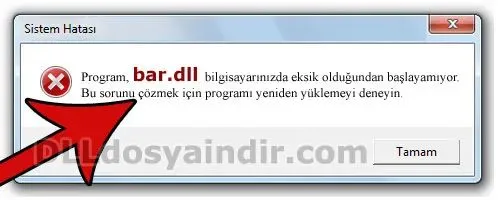 bar.dll hatası