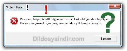 batpgp60.dll hatası