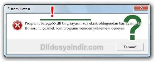 batpgp65.dll hatası