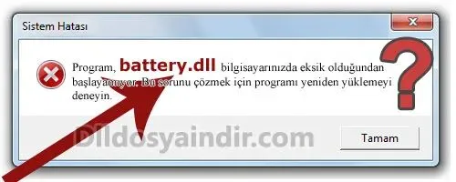 battery.dll hatası