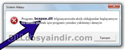 bcspse.dll hatası