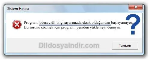bdesvc.dll hatası