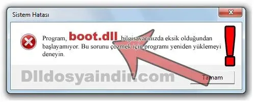 boot.dll hatası