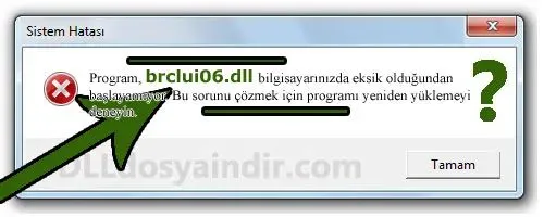 brclui06.dll hatası