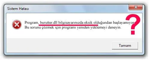 burutter.dll Hata Görüntüsü