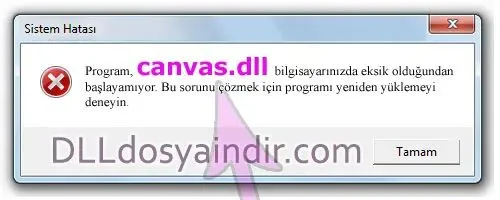 canvas.dll hatası