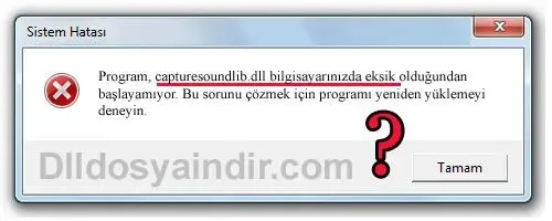 capturesoundlib.dll hatası