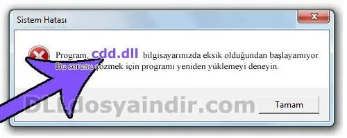 cdd.dll hatası