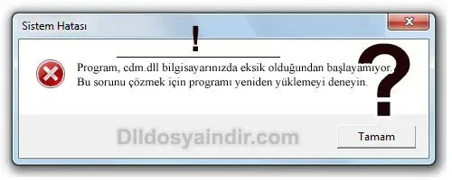 cdm.dll hatası