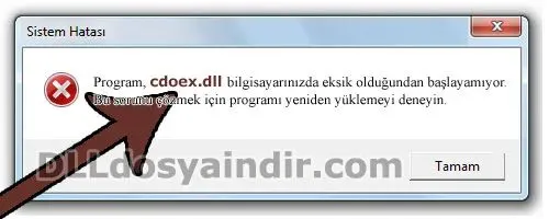 cdoex.dll hatası