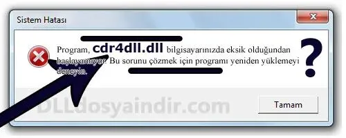 cdr4dll.dll hatası