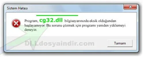 cg32.dll hatası