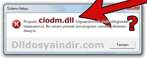 ciodm.dll hatası