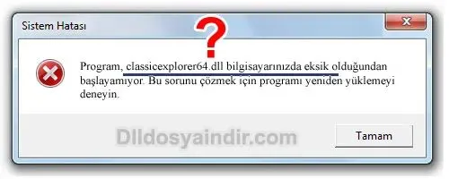 classicexplorer64.dll hatası
