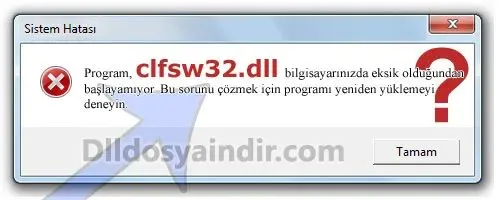 clfsw32.dll hatası