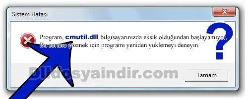 cmutil.dll Hata Görüntüsü