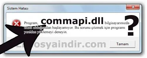 commapi.dll hatası