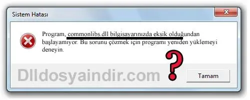 commonlibs.dll hatası