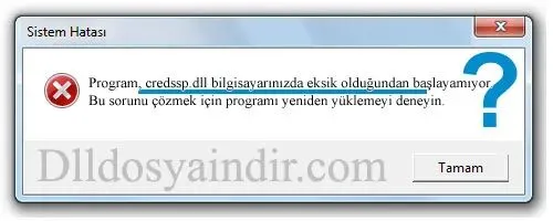 credssp.dll hatası