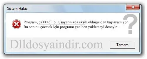 cs000.dll hatası