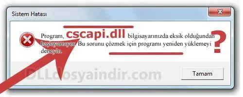 cscapi.dll hatası