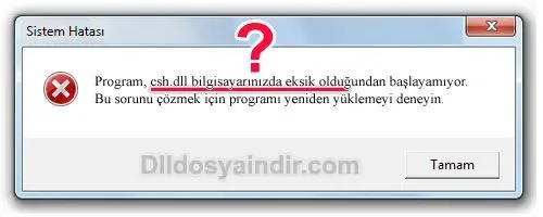 csh.dll hatası