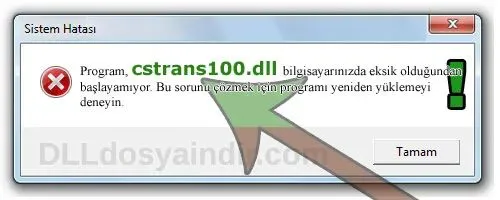 cstrans100.dll hatası