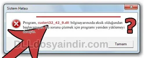 cudart32_42_9.dll hatası