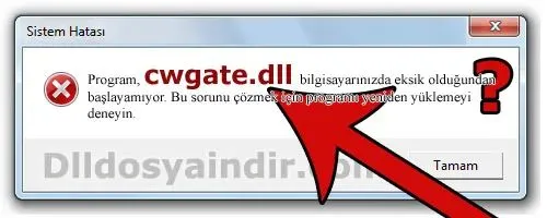 cwgate.dll hatası