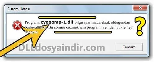 cyggomp-1.dll hatası