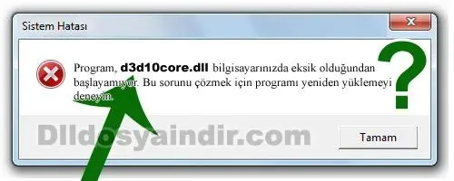 d3d10core.dll hatası