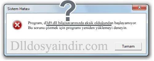 d3d9.dll hatası