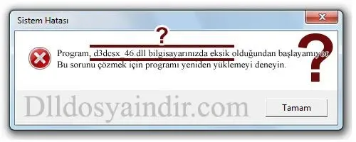 d3dcsx_46.dll hatası