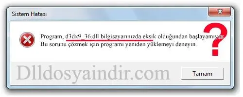 d3dx9_36.dll hatası