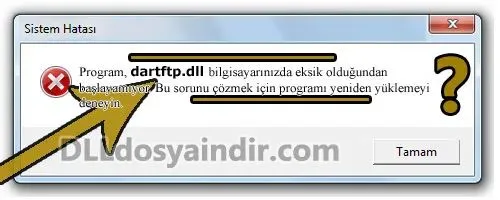 dartftp.dll hatası