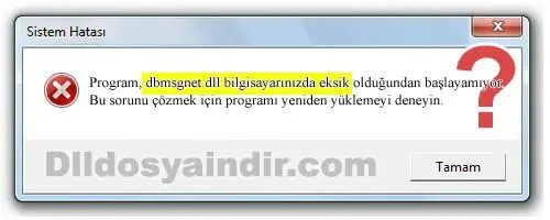 dbmsgnet.dll hatası