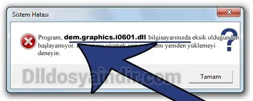 dem.graphics.i0601.dll hatası