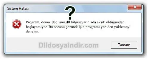 demo_dec_amr.dll hatası