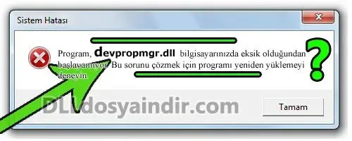 devpropmgr.dll hatası